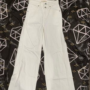 Lucky brand Wide leg white jeans